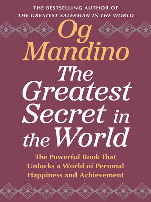 cover image of The Greatest Secret in the World